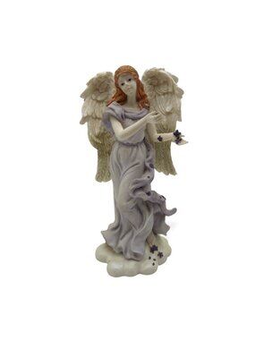 Angel Figurine Sculpture By AGC Heavenly Home Decor Vintage 9"